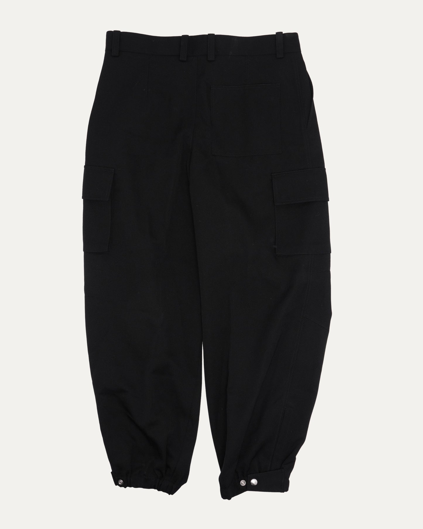 Wool Cargo Jogger Trousers