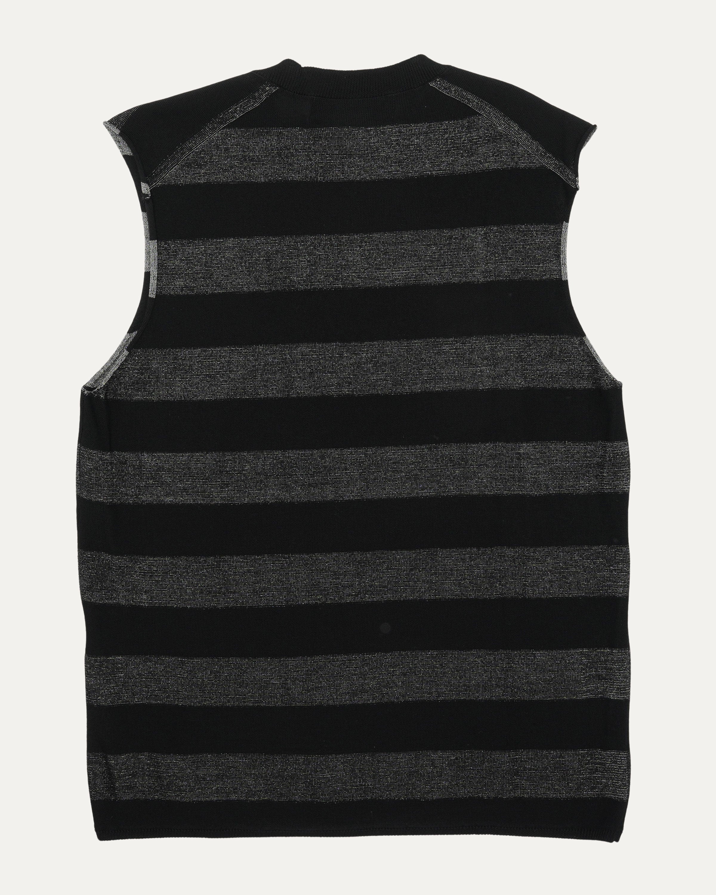 Homme Plus Striped Knit Tank Top