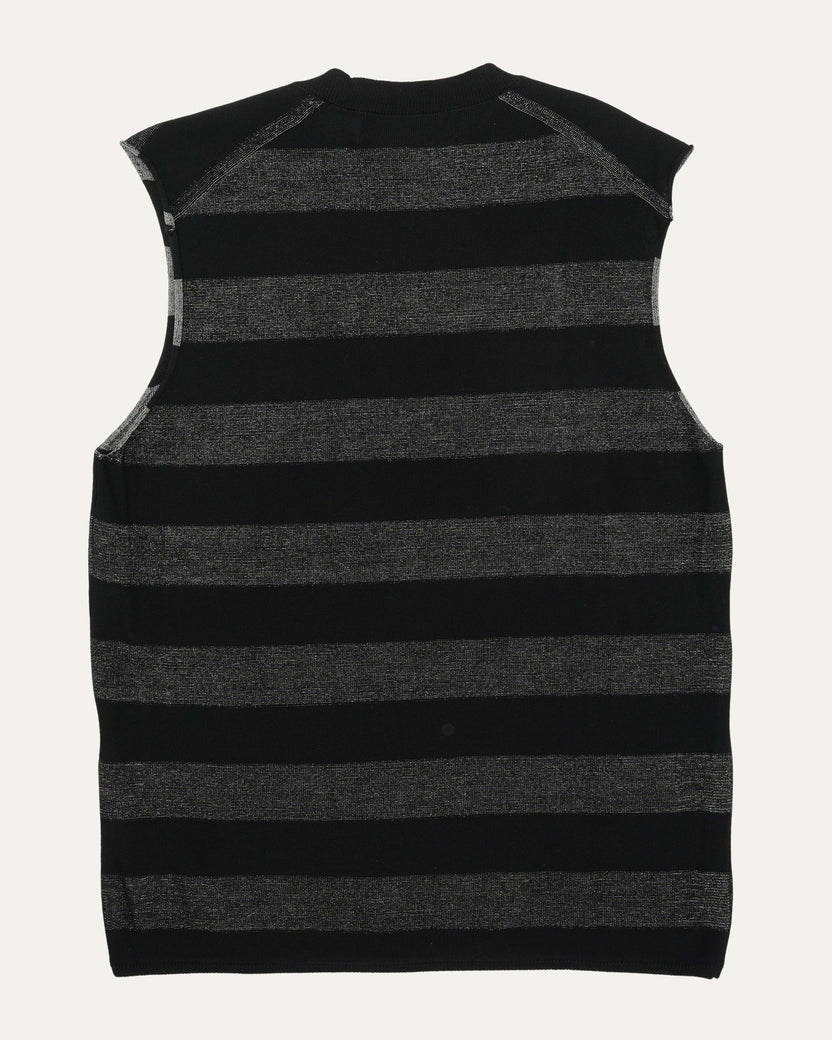 Homme Plus Striped Knit Tank Top