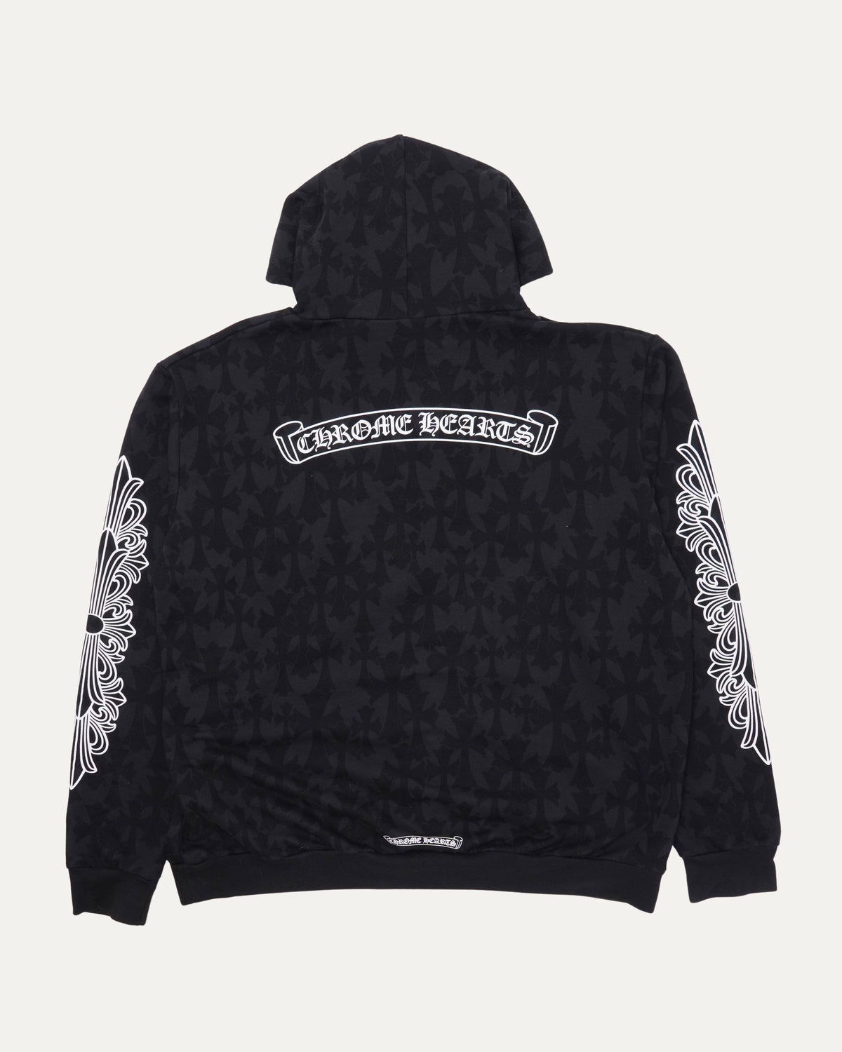 Cemetery Cross Horseshoe Logo Hoodie