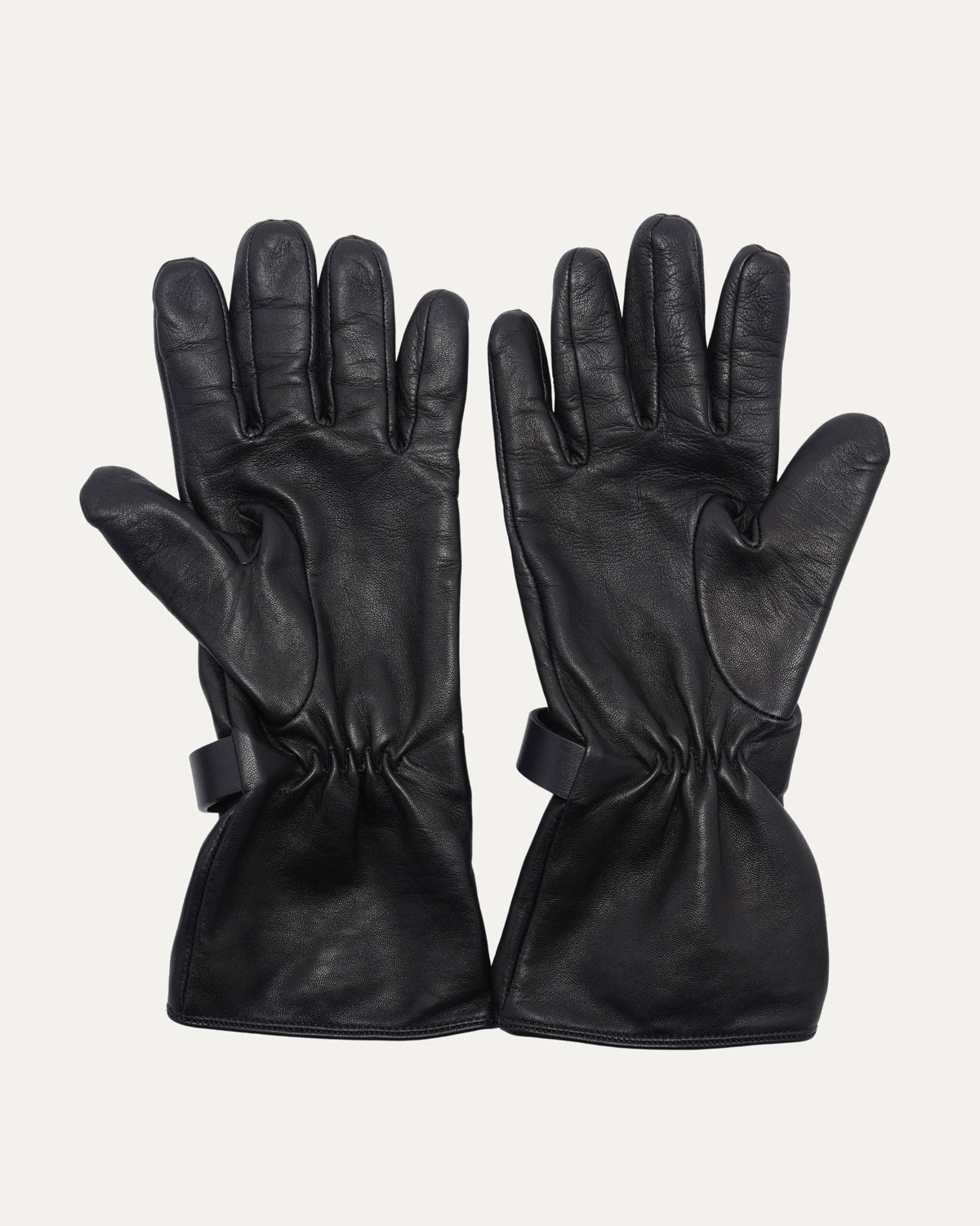Leather Russian Jesus Medal Gloves