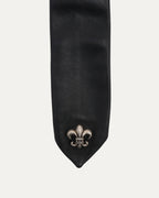 Fleur Embellished Leather Tie