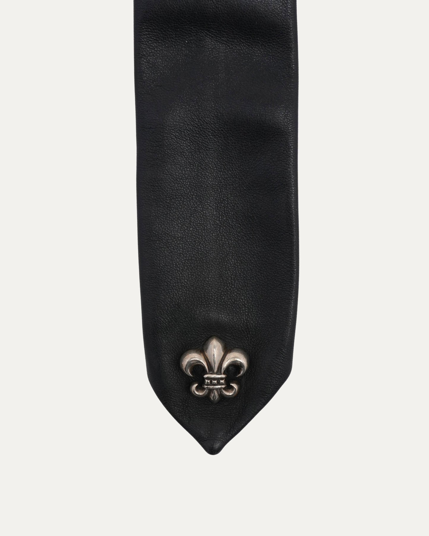 Fleur Embellished Leather Tie