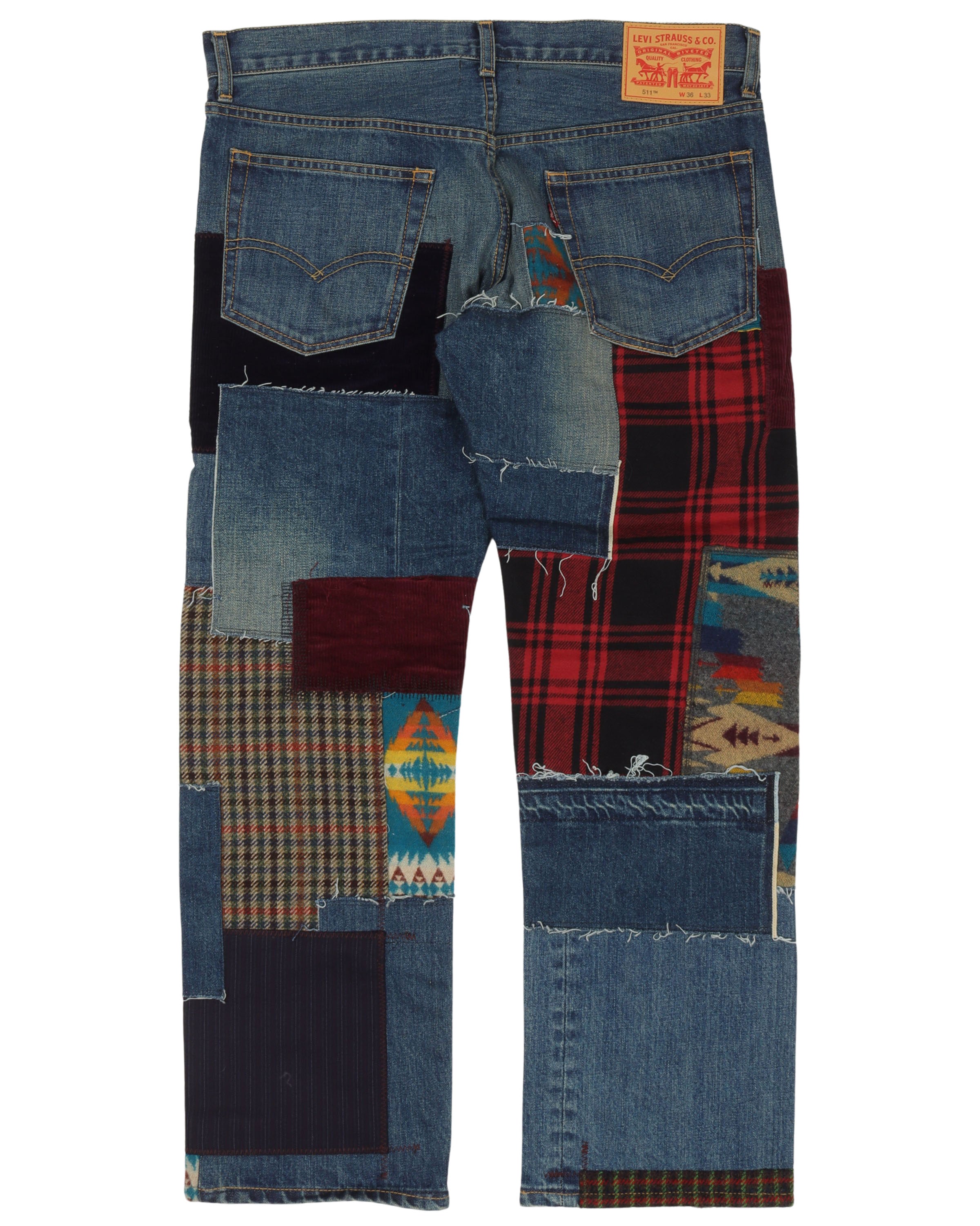 Pendleton Patched Jeans