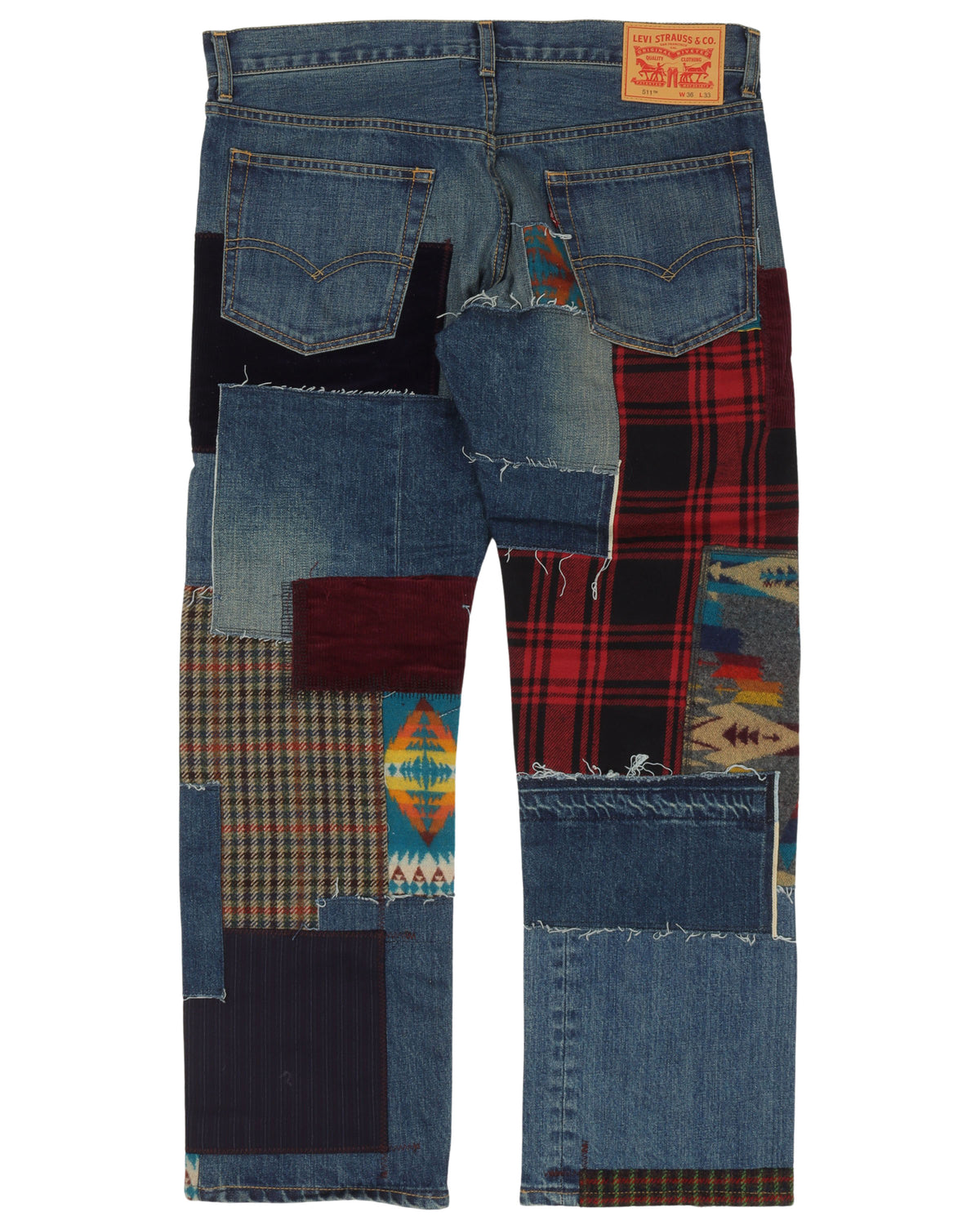 Pendleton Patched Jeans
