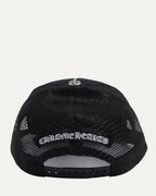 Pony Hair Cemetery Cross Patch Trucker Hat