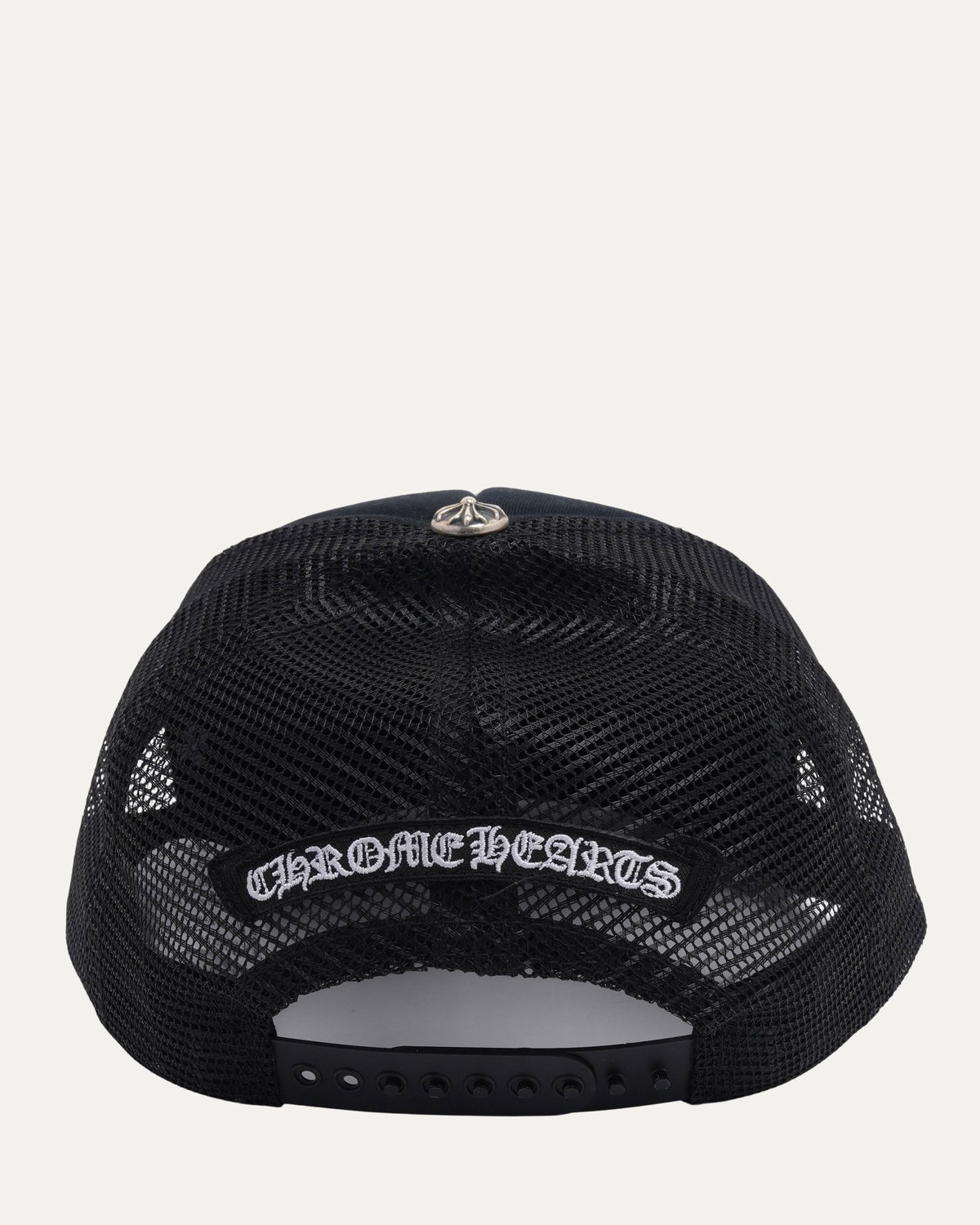 Pony Hair Cemetery Cross Patch Trucker Hat