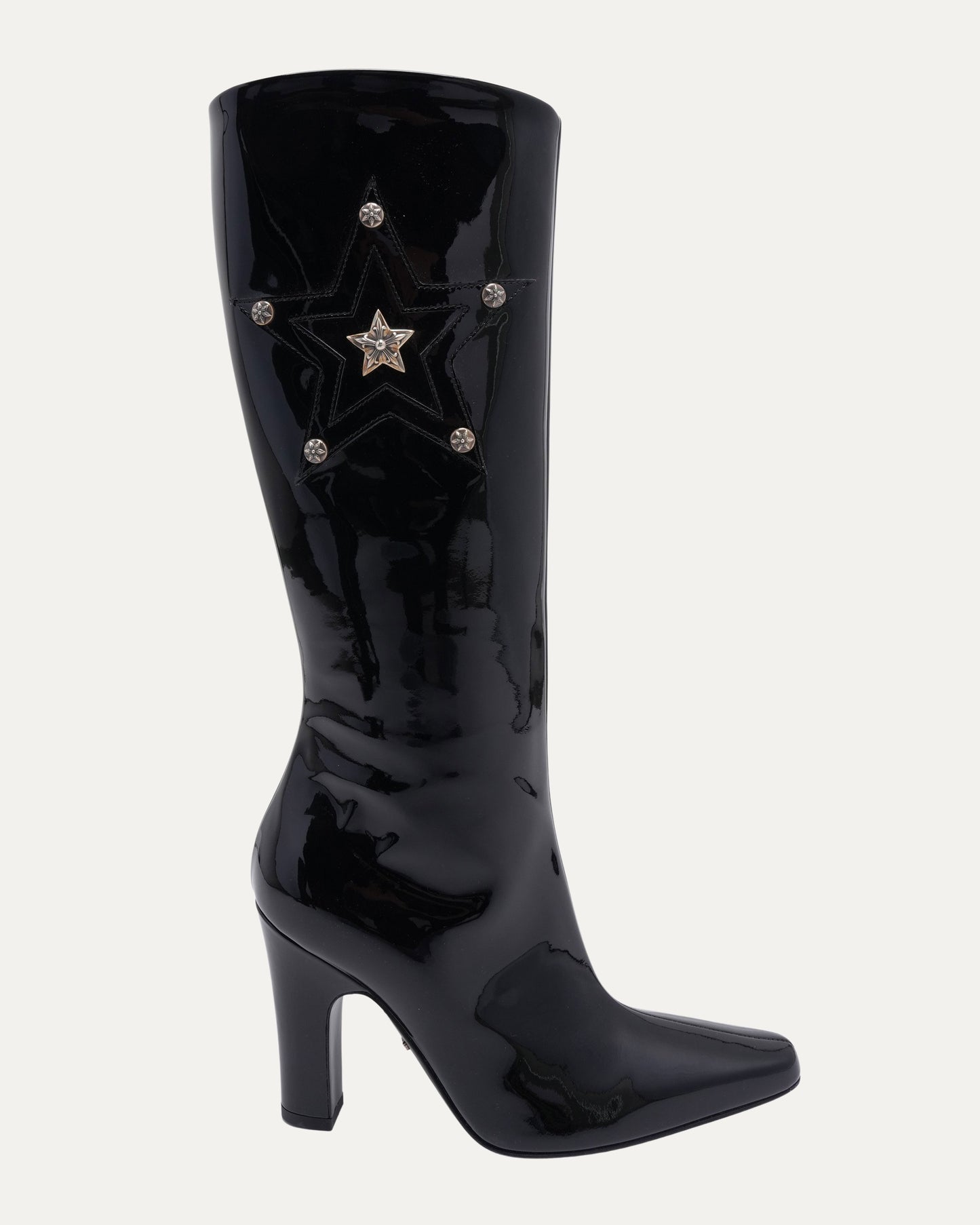 Patent Leather Star Embellished Sugar Jones Boots