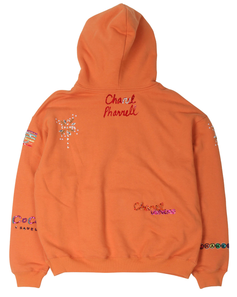Pharrell Embroidered Logo Hoodie