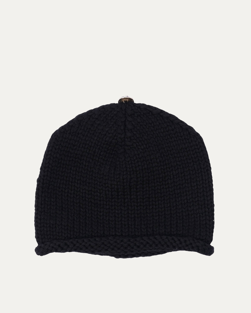 Fleur Cross Patch Cashmere Beanie