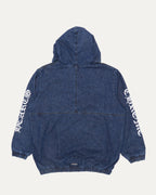 Ruckus Hooded Denim Cross Patch Jacket