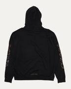 Vertical Logo Glitter Print Zip Up Hoodie