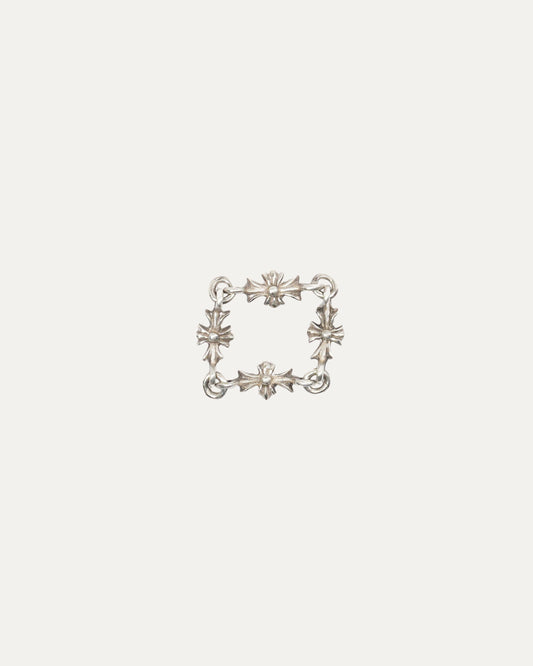 Pink Sapphire Tiny E Ring