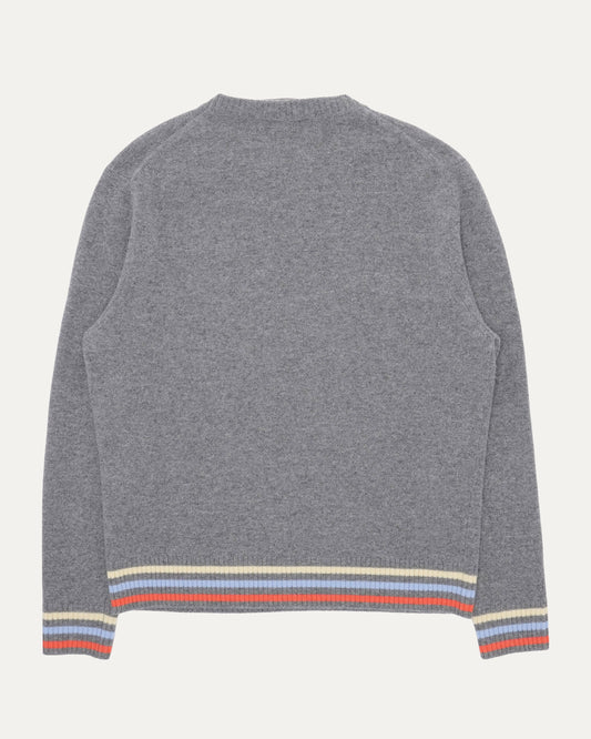 Cashmere Intarsia Knit Sweater
