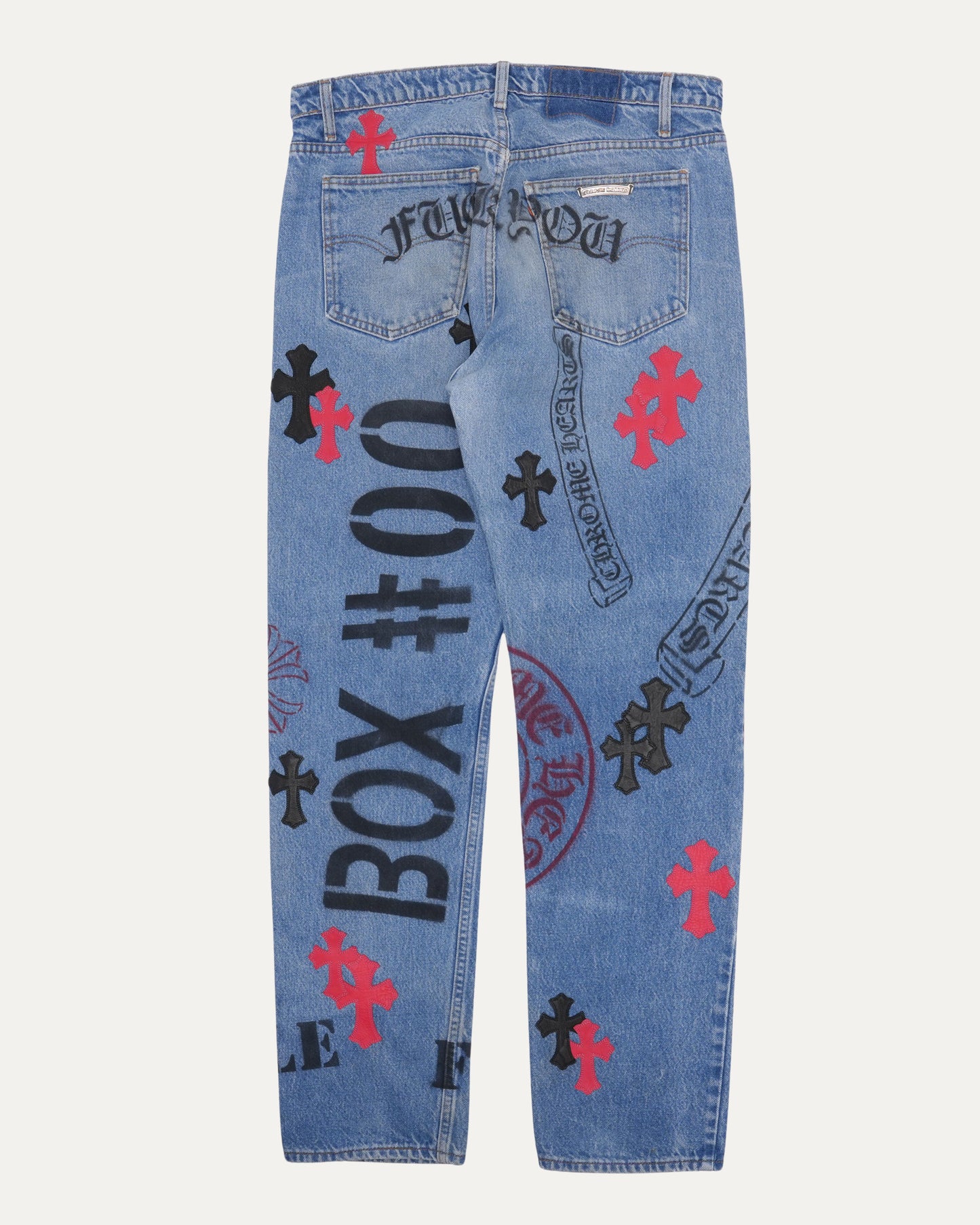 Levi's 505 Cross Patch Stencil Jeans