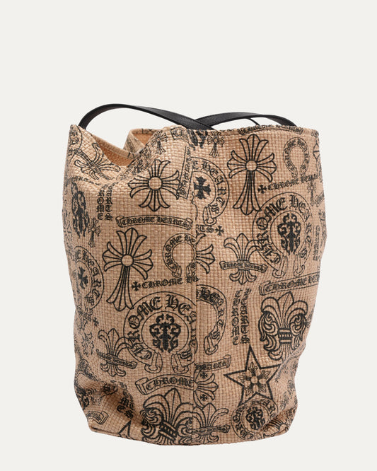 Large Straw Beach Bag