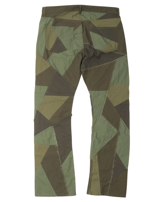 Patchwork Caribou Bootcut Pants