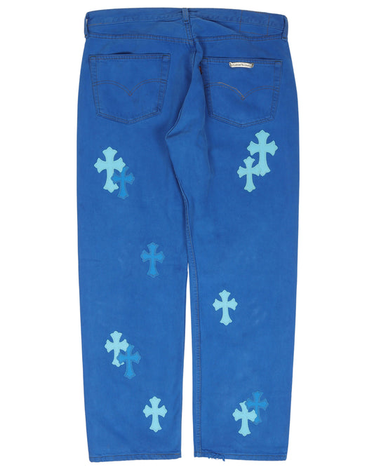 Dyed Levi Cross Patch Jeans