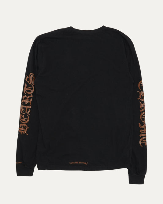 Neck Logo Pocket Long Sleeve T-Shirt