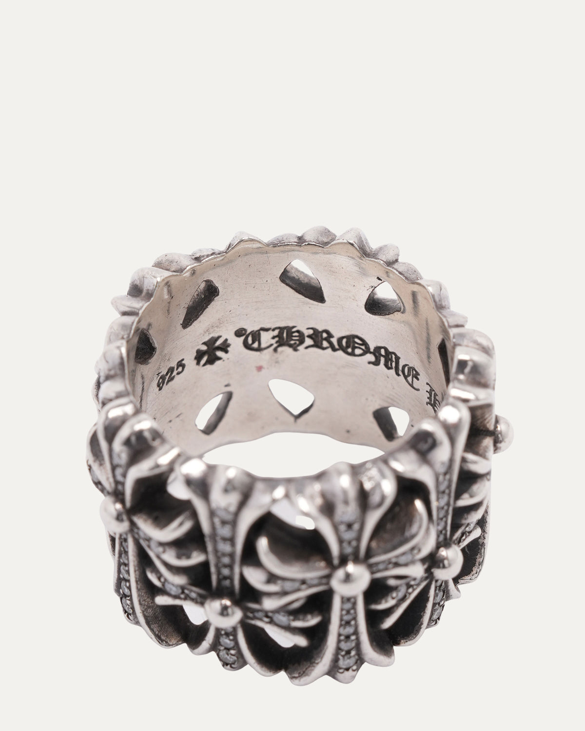Diamond Cemetery Cross Ring