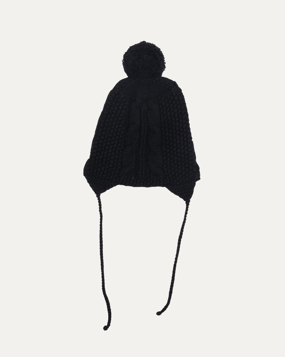 Fleur Patch Silver Embellished Pom Pom Beanie
