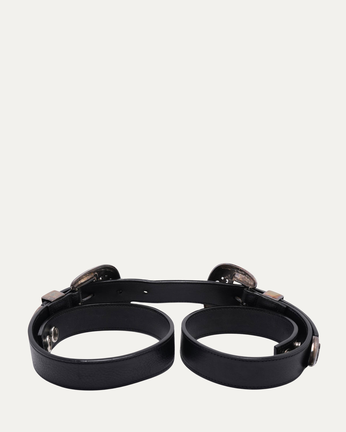 Double Buckle 3 Piece Belt