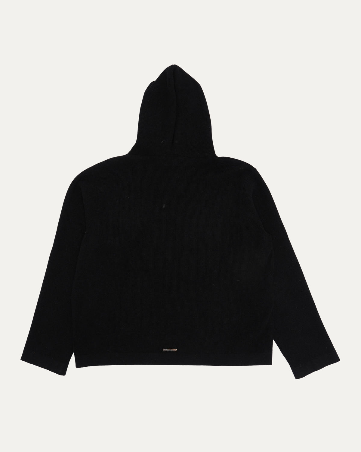 Cashmere Blend Embroidered Vine Dagger Hooded Sweater