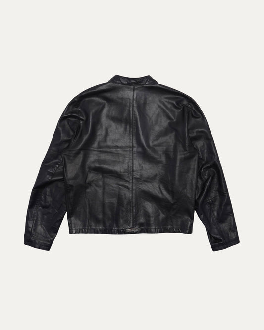 Leather Cafe Racer Jacket