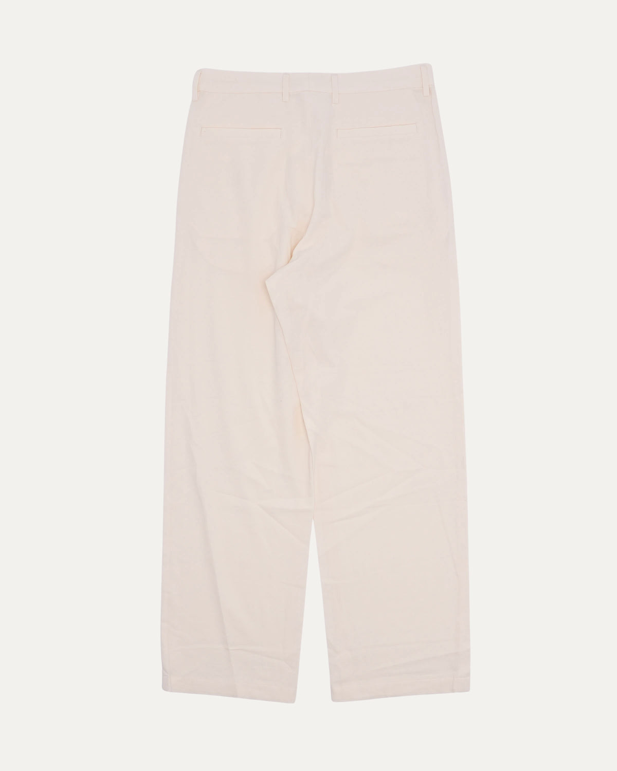 Cotton-Silk Blend Pleated Trouser