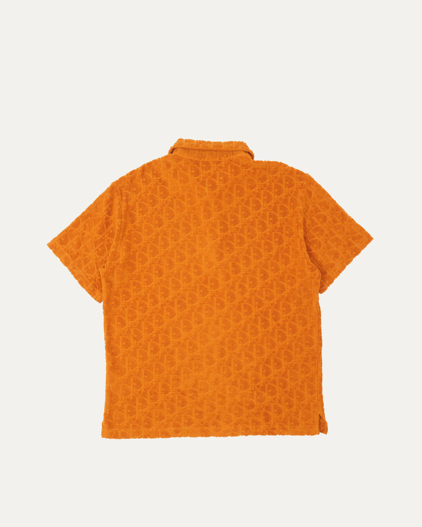 Oblique Monogram Jacquard Terry Short Sleeve Polo