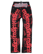 Distressed Embroidered Jeans
