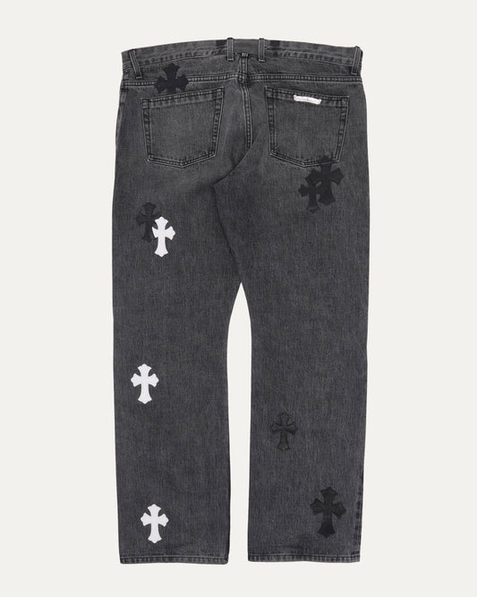 Cross Patch Fleur Knee Jeans