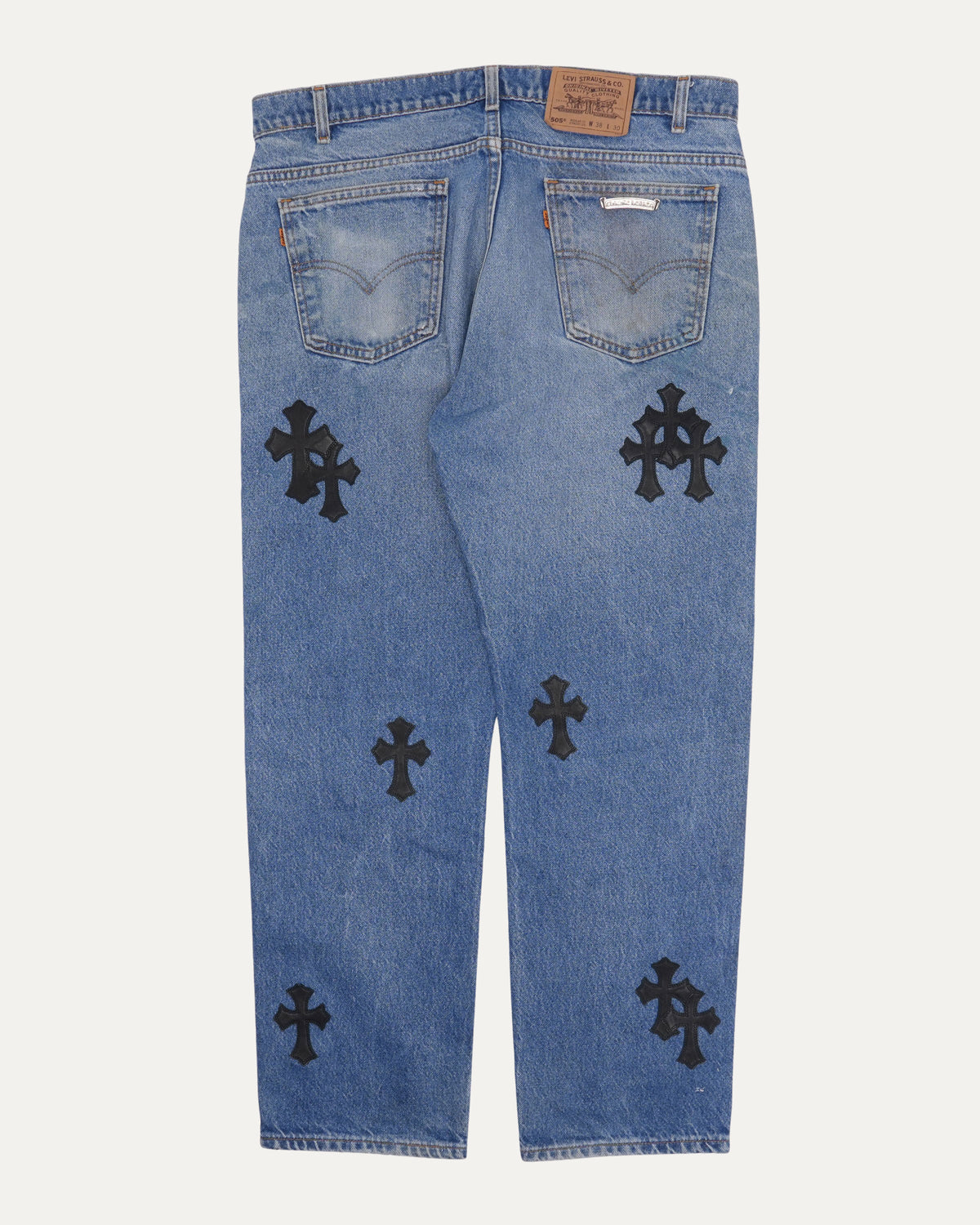 Levis 505 Cross Patch Jeans