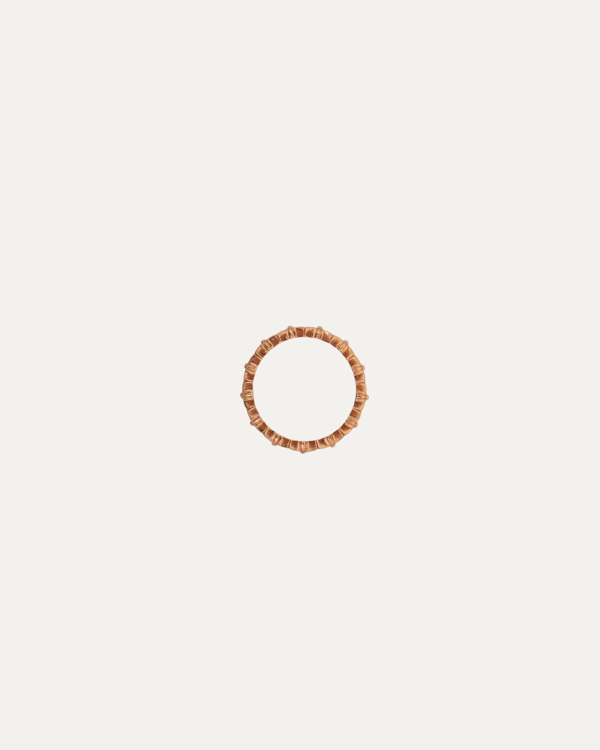 Gold Tiny E Band Ring
