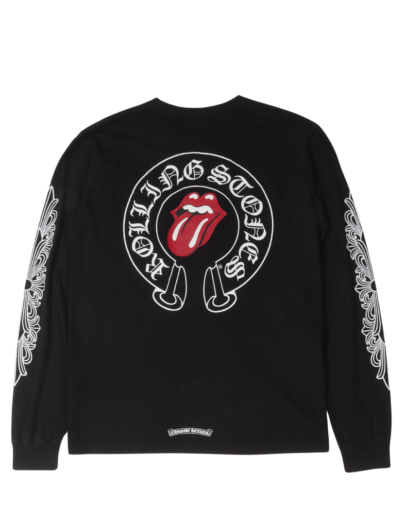 Rolling Stones Horseshoe Logo Long Sleeve T-Shirt