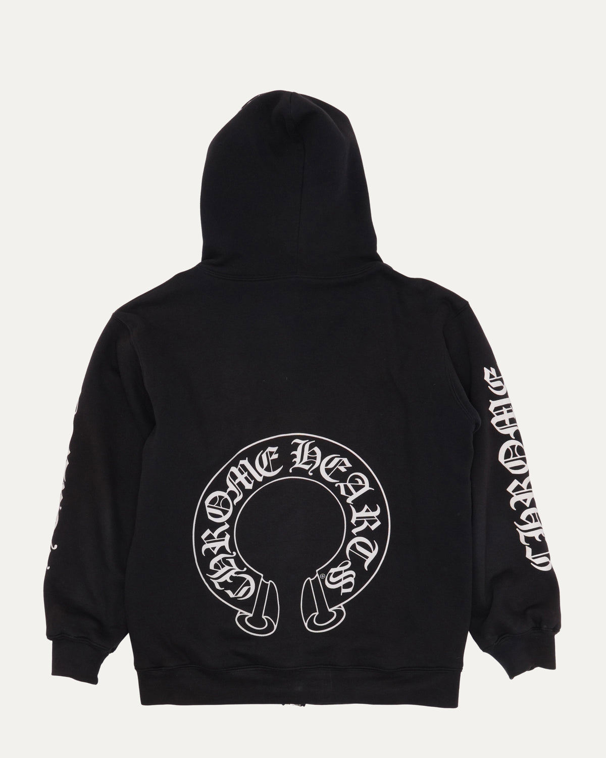 Vintage Thermal Lined Horseshoe Logo Zip Up Hoodie