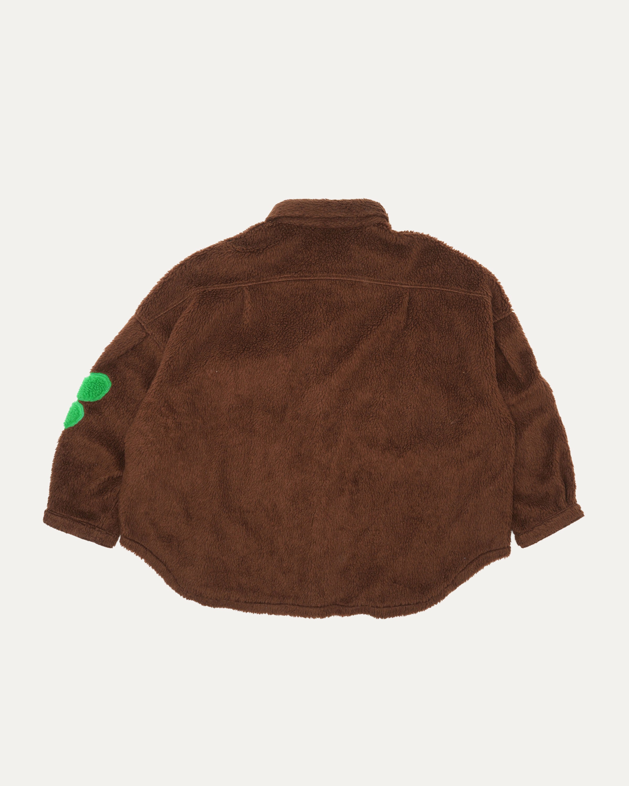 Big Fuzzy Ying Yang Brown Shirt