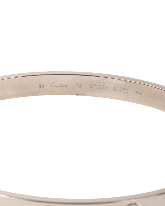 White Gold Love Cartier Bracelet
