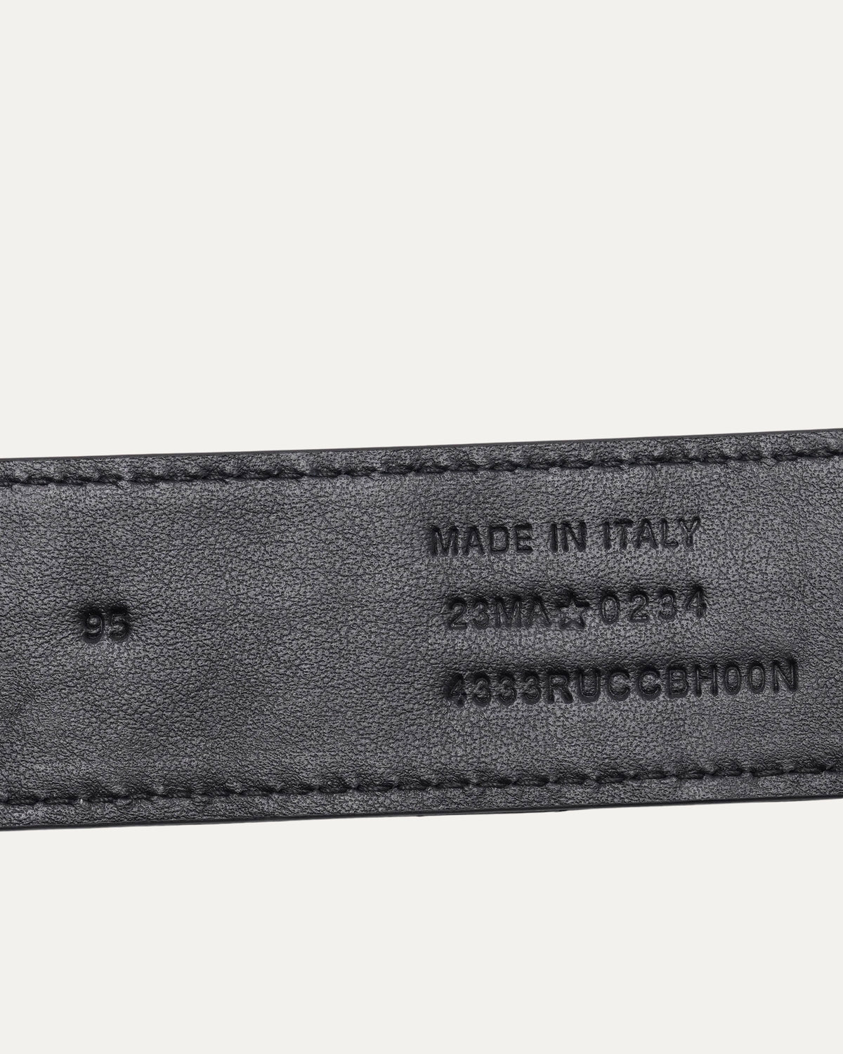 Quilted Leather Belt