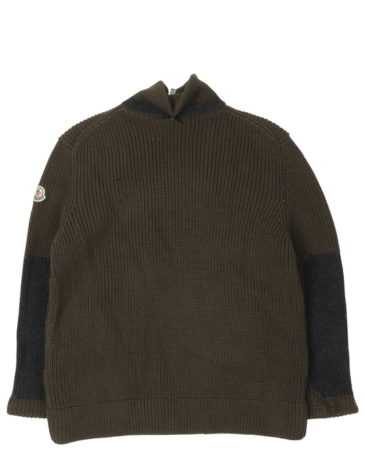 Zip Up Padded Sweater