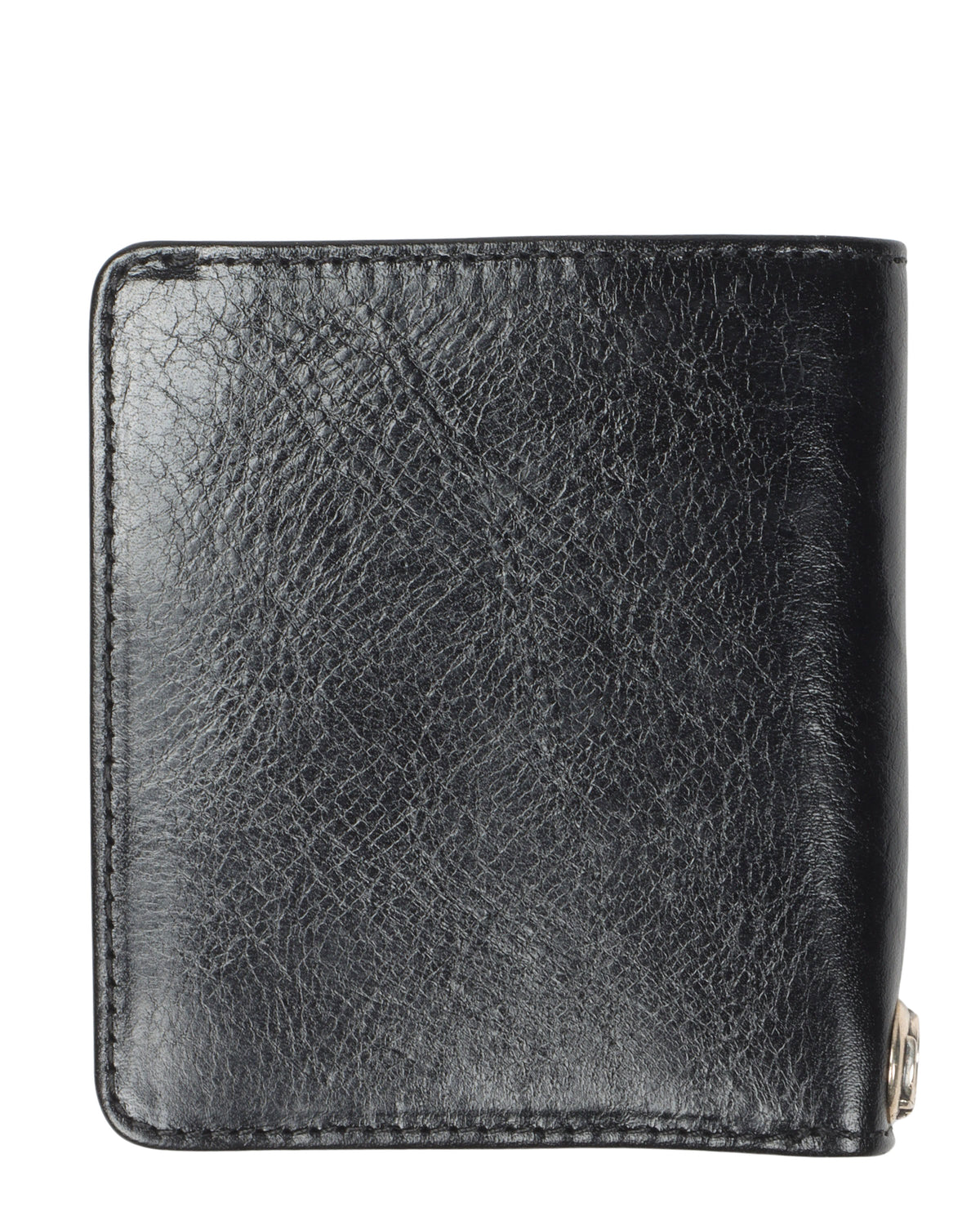 Leather Cross Bifold Patch Wallet