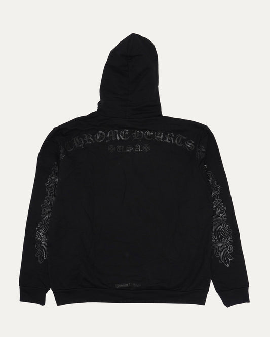 Tonal Glitter Print Horseshoe Logo Hoodie
