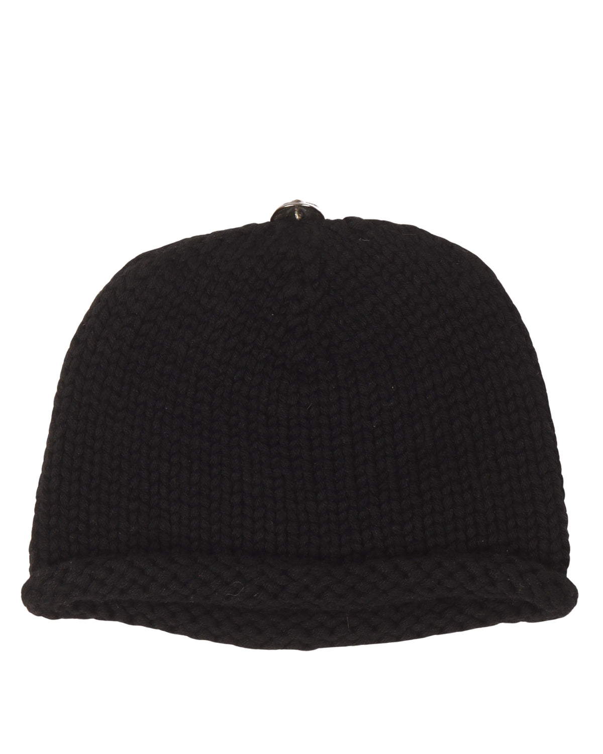 Fleur De Lis Cashmere Pony Hair Patch Beanie