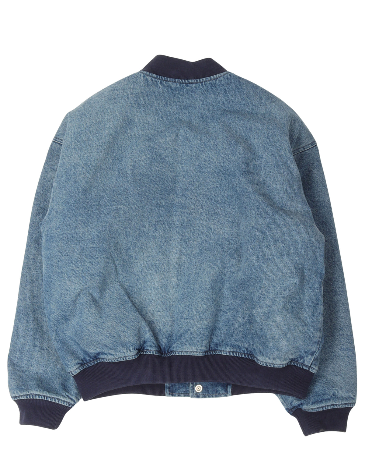 Washed Knockout Denim Varsity Jacket