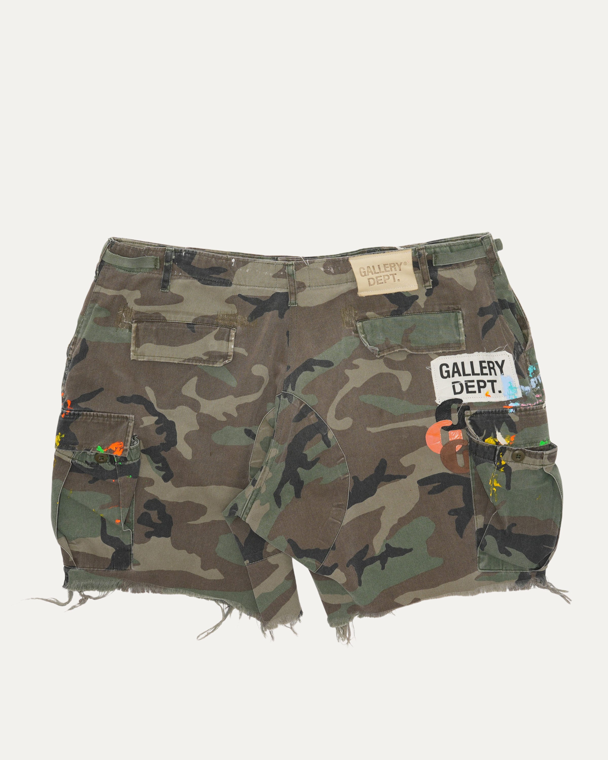 G Patch Camouflage Cargo Shorts