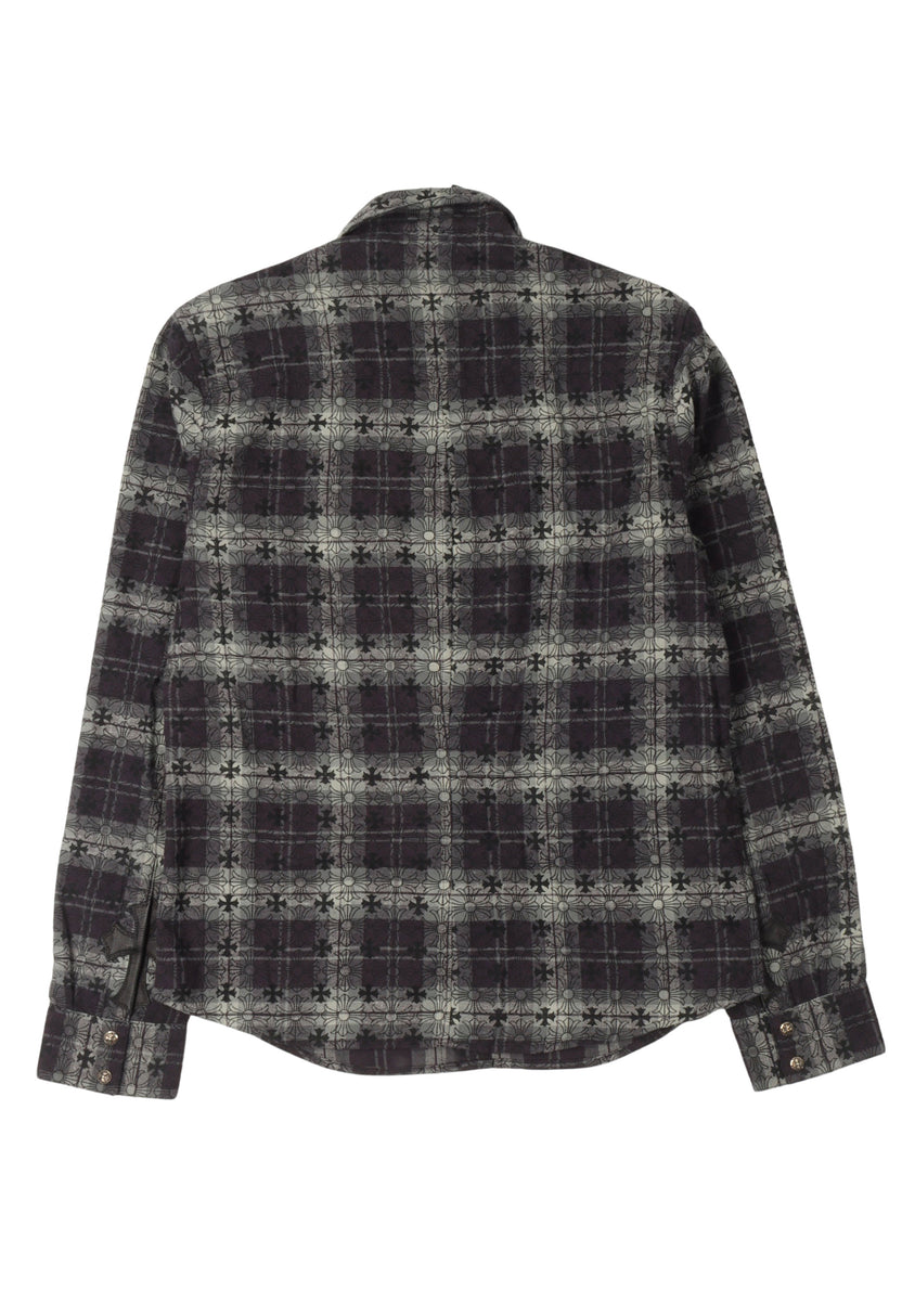 Monogram Cross Patch Flannel Shirt