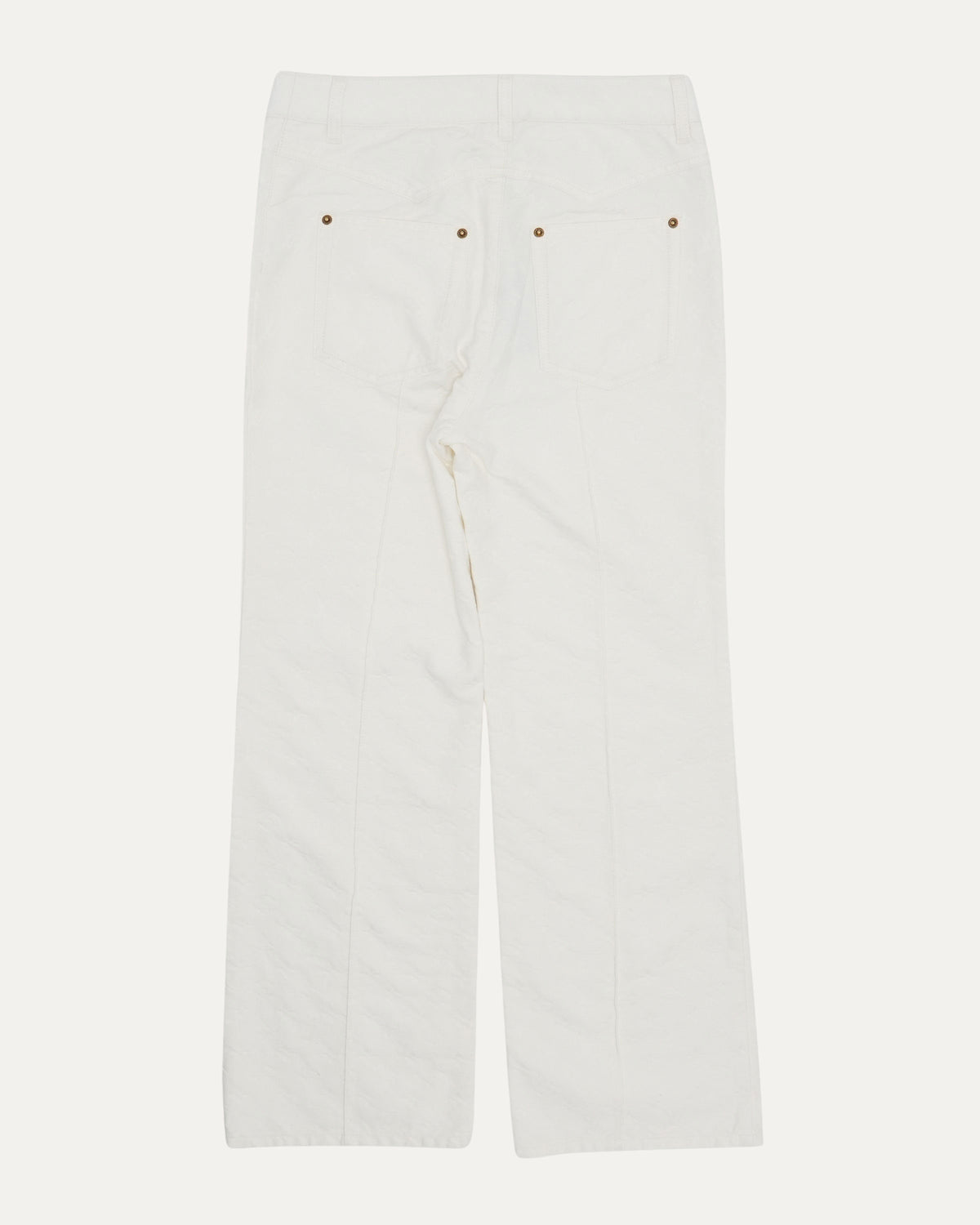 Pleated Monogram Canvas Pants