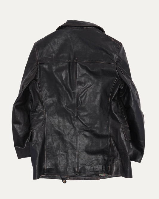 Laurence Double Breasted Leather Jacket