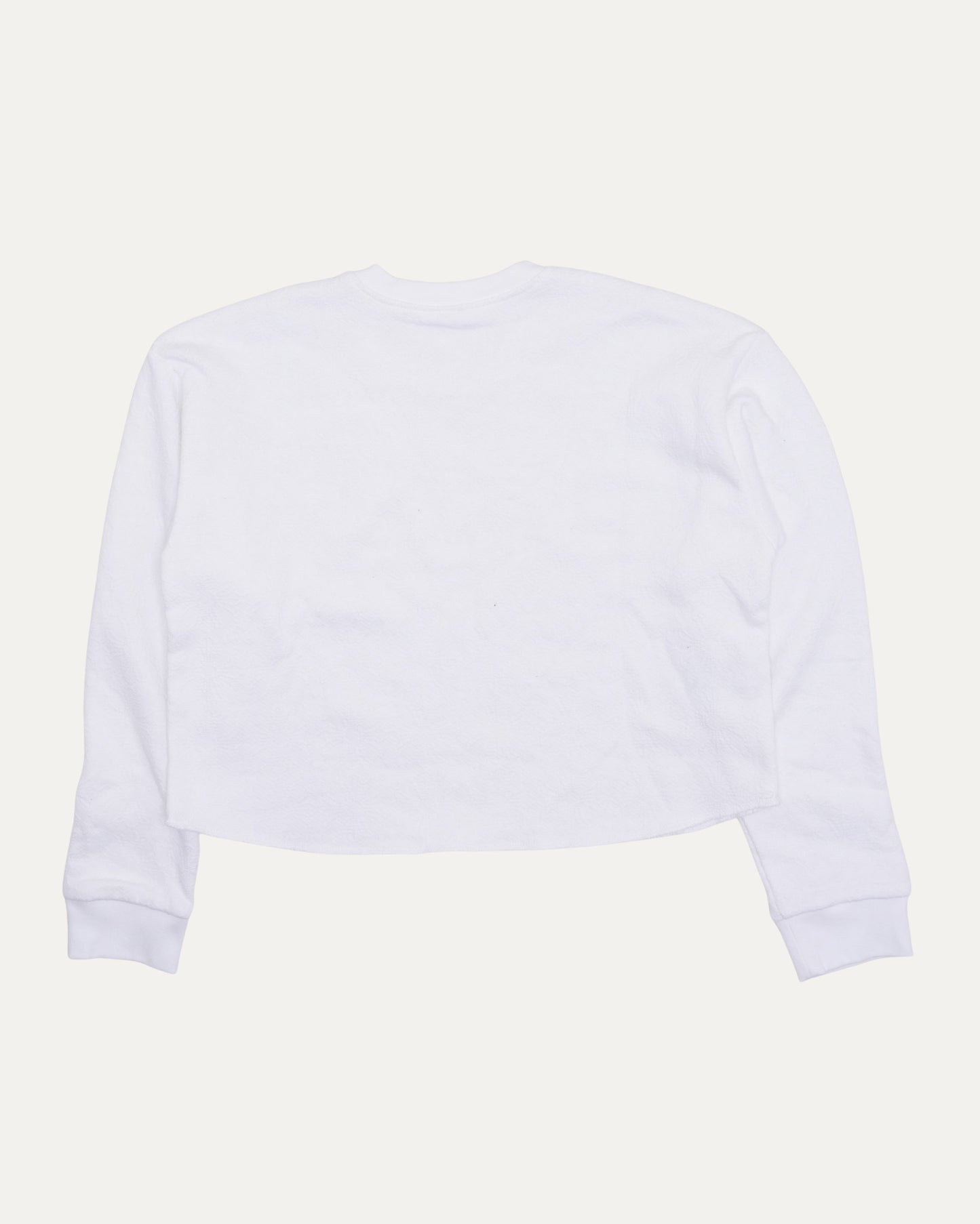 Cropped Jacquard Monogram Crewneck Sweatshirt