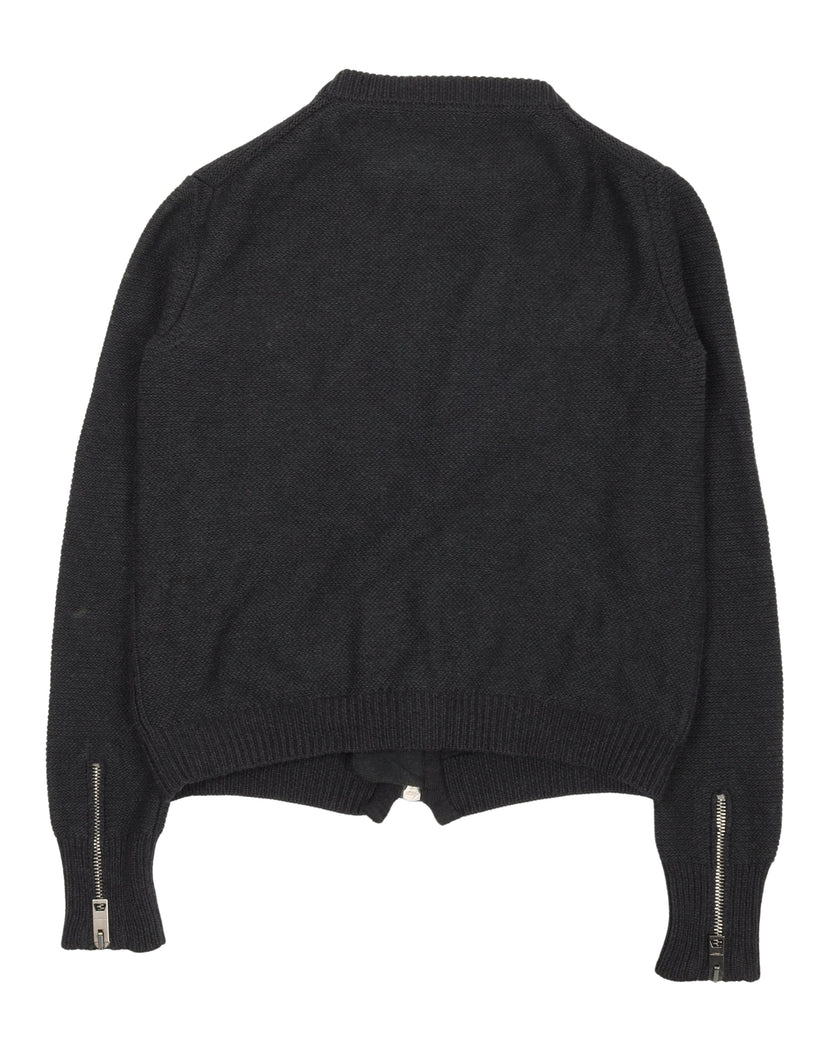 Zip Up Knit Sweater